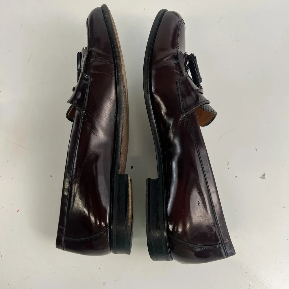 Mezlan Shoes Men‎ Size 9 M Brown Leather Kiltie Tassel Loafer Slip On Dress